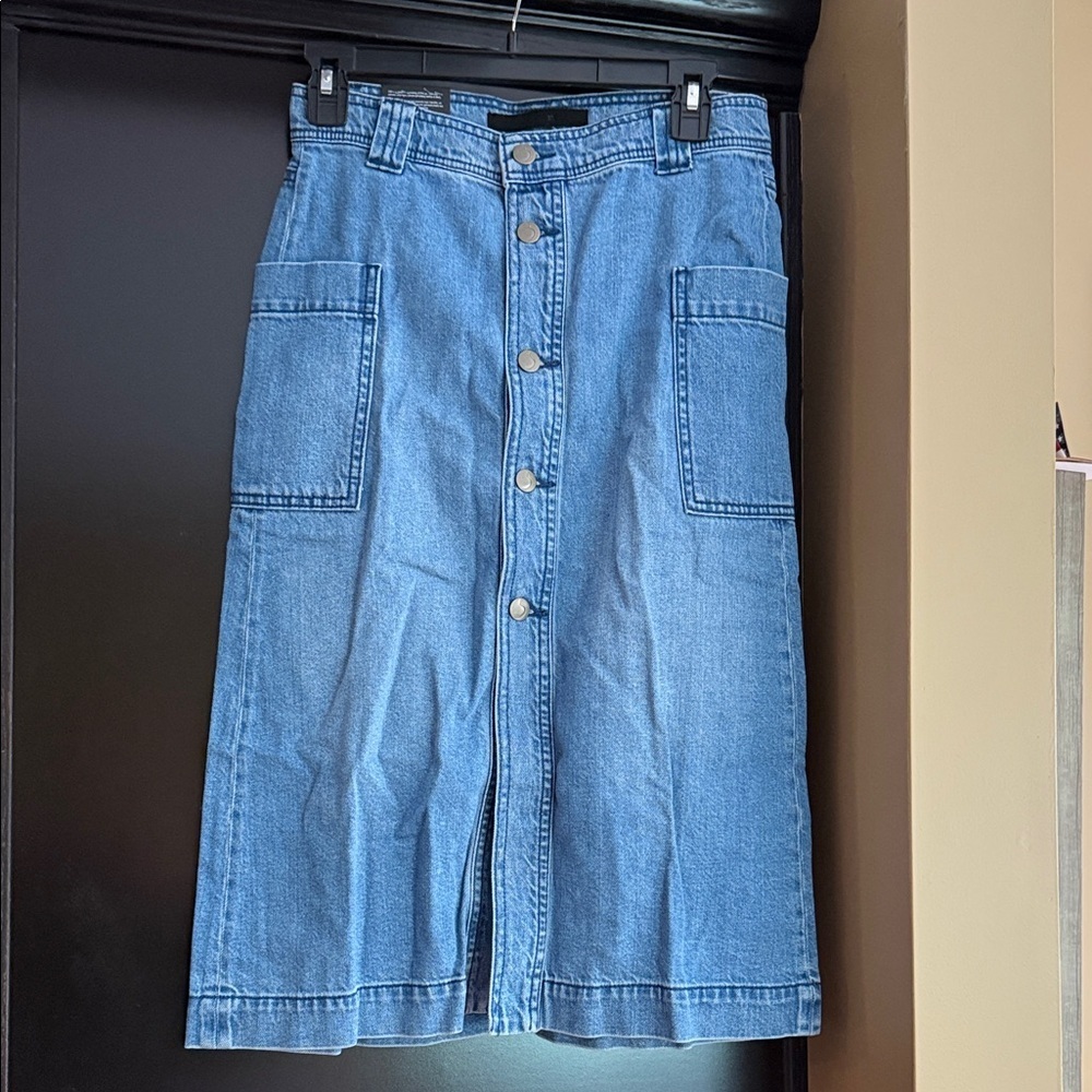 Joe’s Denim Button-Front Skirt 26